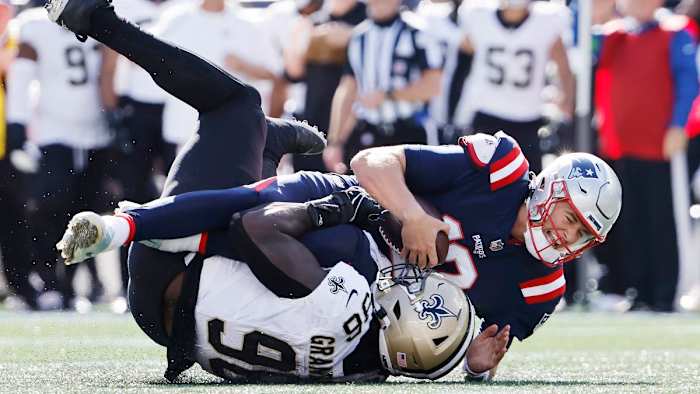 Quarterback Mac Jones and the New England Patriots suffered their second crushing loss in as many weeks to the New Orleans Saints in Week 5.